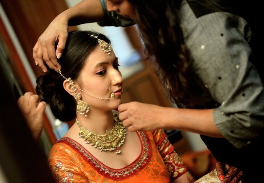 Getting Ready Wedding Photography Delhi India